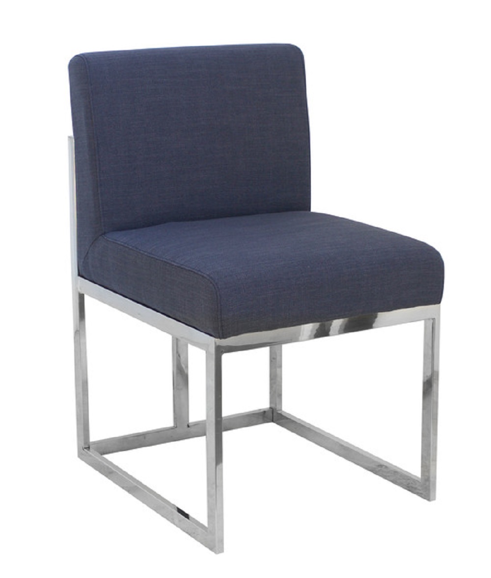 V637-42089-202508251310-00 Jaxson Dining Chair Navy Blue Seat Sofa Lounge Tub 81cm - Image 1