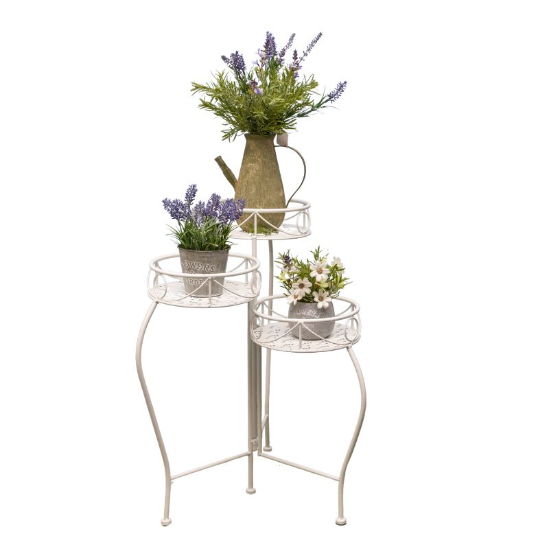 V637-48111STD-202508251530-00 Riviera 3 Tier Round Potplant Stand 65cm - Image 1