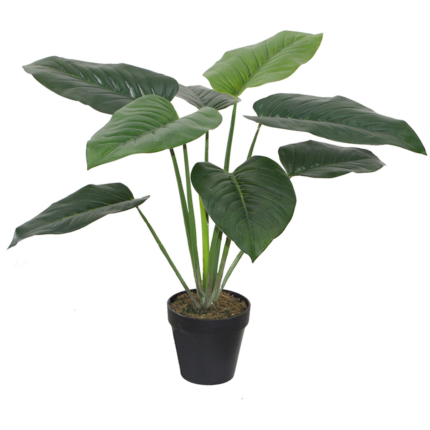 V637-61613PHL-202508251835-00 Artificial Philodendron In Plastic Pot 30x60cm - Image 1
