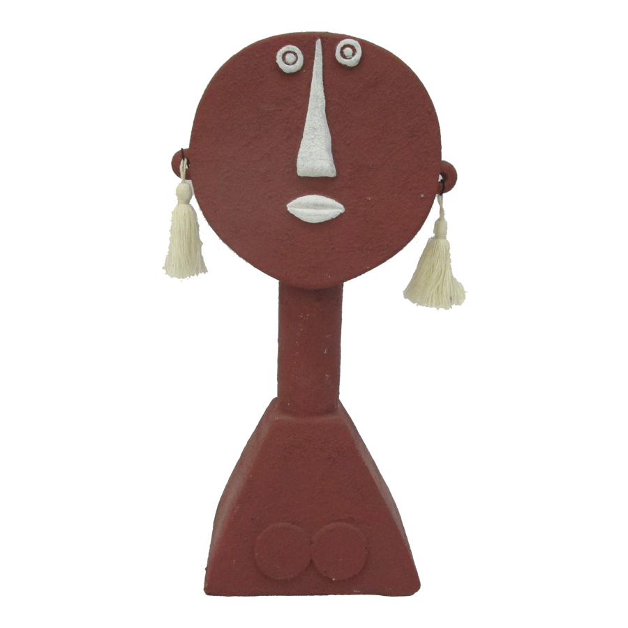 V637-88699LDY-202508251630-00 Contemporary Terracotta Tribal Lady 30cm - Image 1