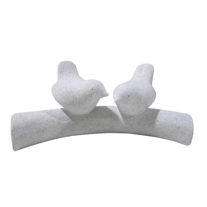 V637-88750BRD-202508251655-00 Contemporary 2 Birds On Branch Ornament 20cm - Image 1