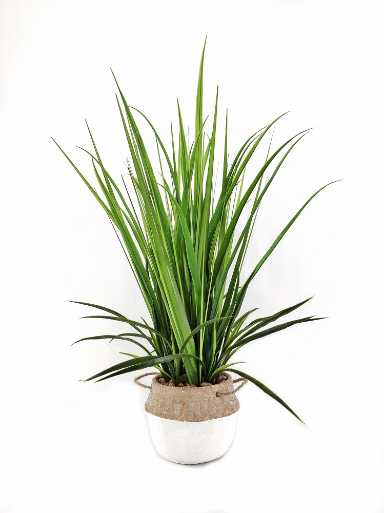 V637-AFL29797-202508251535-00 Artificial Grass in Cement Pot 76cm - Image 1