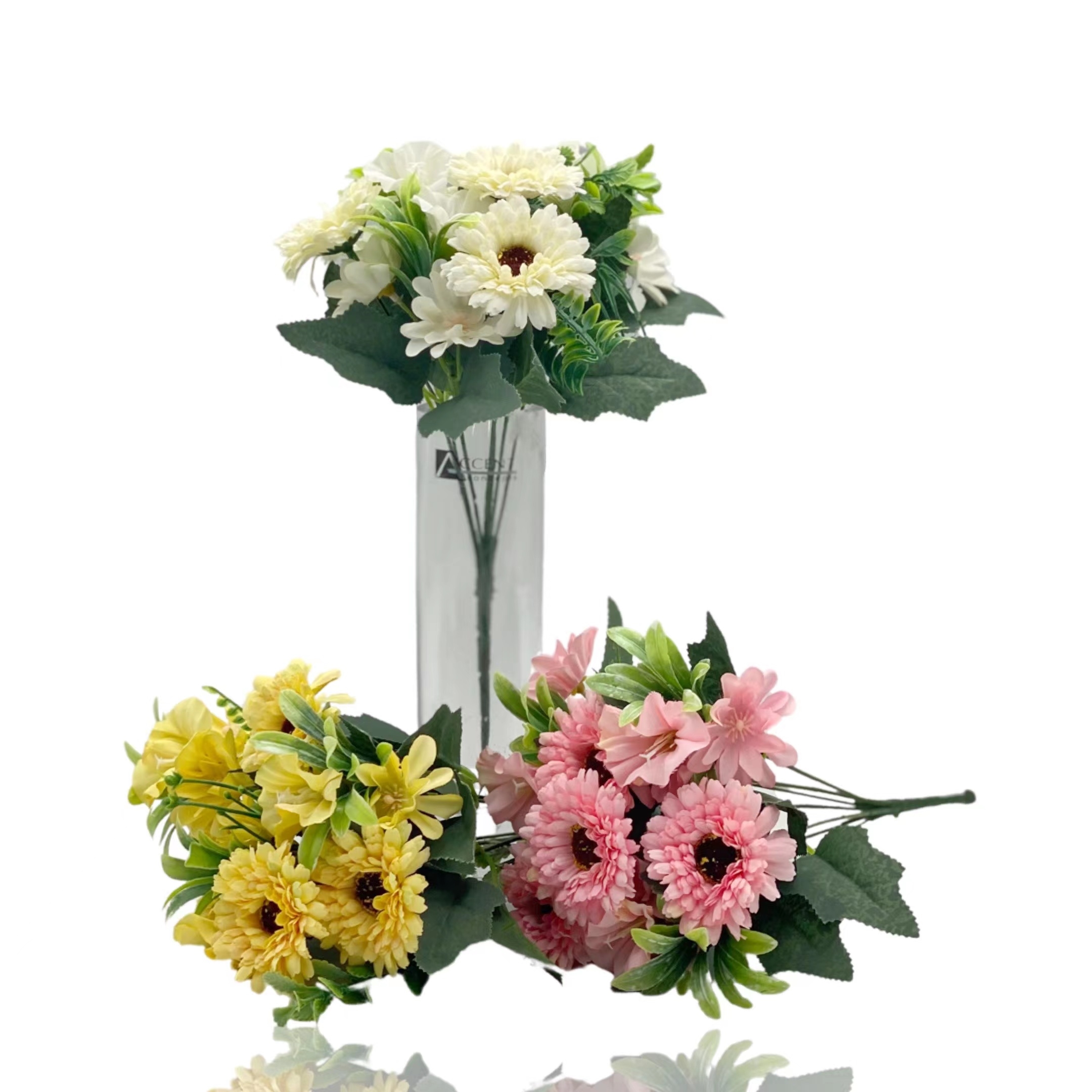 V637-AFL32917-202508251640-00 bulk 36 Artificial Gerbera 7 Heads Assort 28cm - Image 1