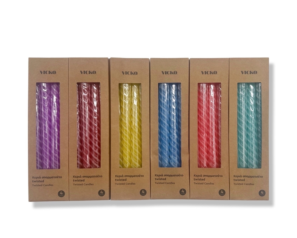 V637-CDS33976-202508251740-00 bulk 96 Spiral Dinner Candle Assort 25cm - Image 1