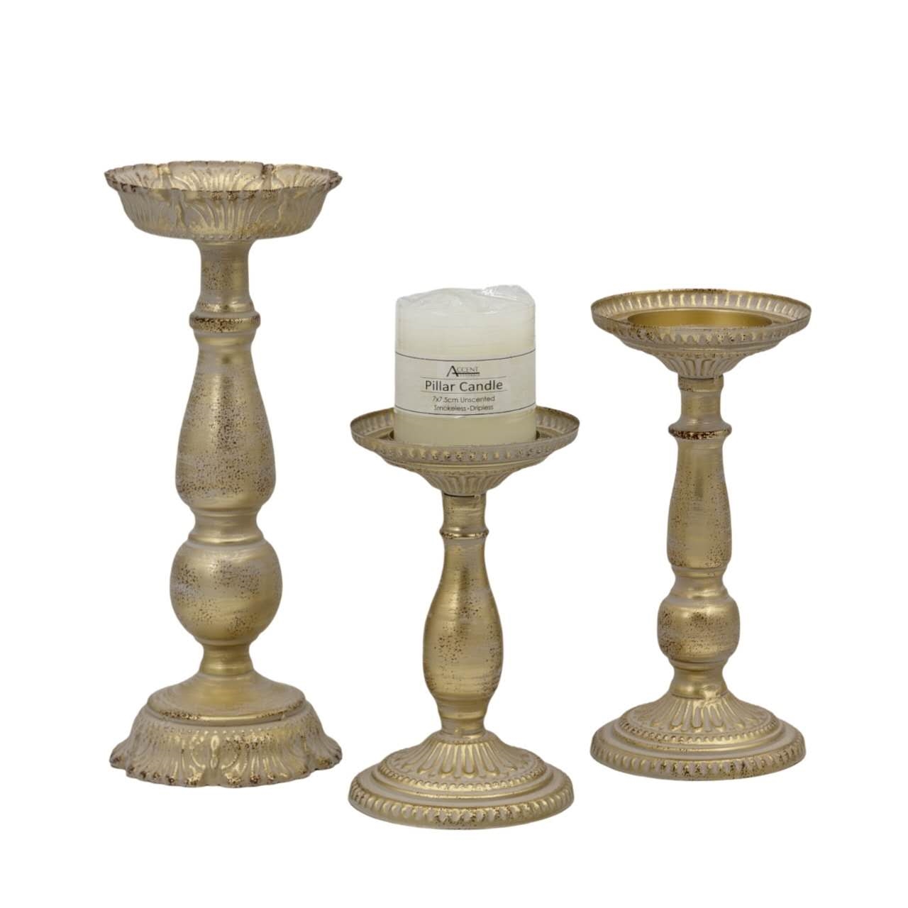 V637-DCO37429-202508251715-00 Pedestal Decorative Candle Holder 18cm - Image 1