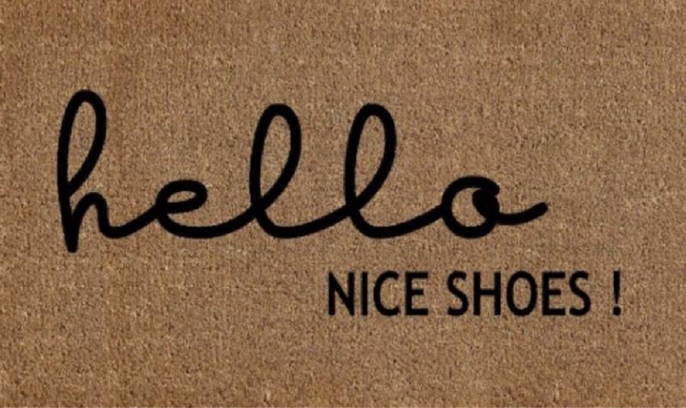 V637-E423653-202508252352-00 Hello Nice Shoes Doormat Door Mat 60cm - Image 1
