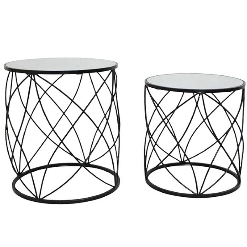 V637-E522967-202508252140-00 Phillip Mirror Top Side Table 53cm - Image 1