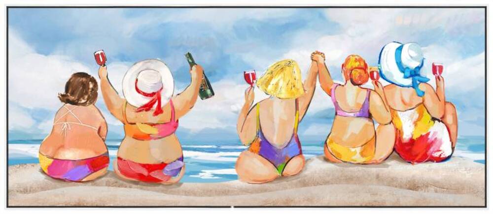 V637-E592501-202508252225-00 Ladies That Dine Framed Canvas 120cm - Image 1