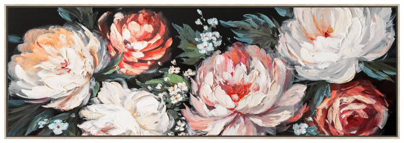 V637-E592587-202508252240-00 Blossoming Framed Artwork 150x50cm - Image 1