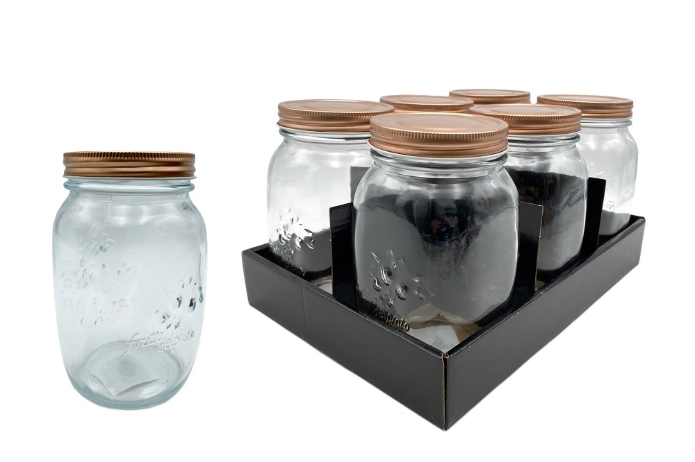 V637-KIT31697-202508252245-00 bulk 18 Glass Jar w Metal Lid 1000ml Canister 16cm - Image 1