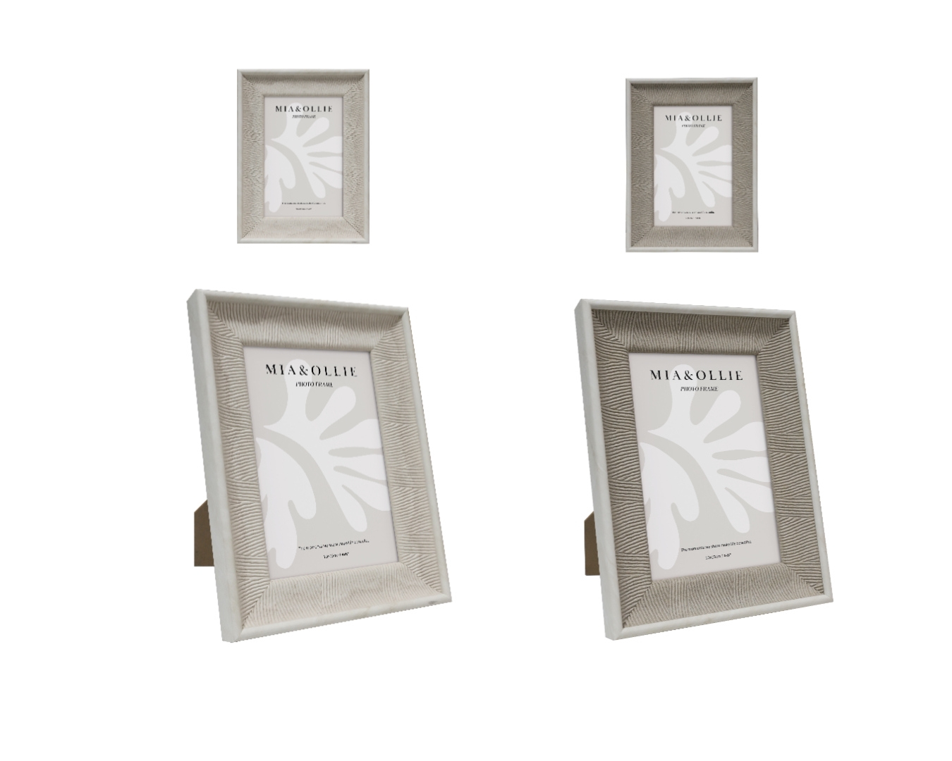 V637-PHO37325-202508252120-00 Set 2 Photo Frame Cassie '4x6in' Assort 15cm - Image 1
