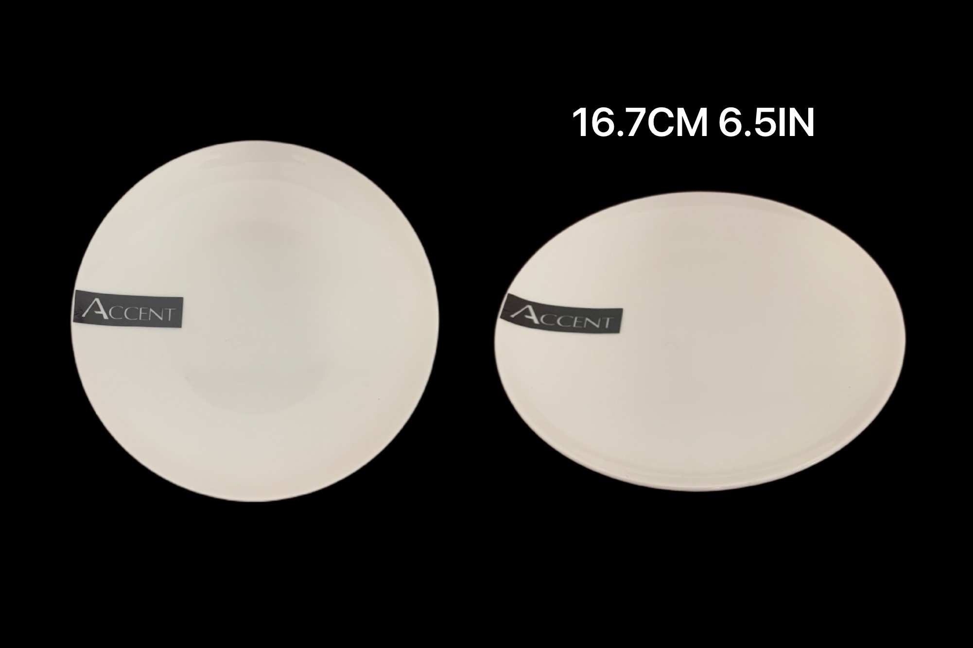 V637-TAB30928-202508260545-00 bulk 24 White Bone China Side Plate 17x2cm - Image 1