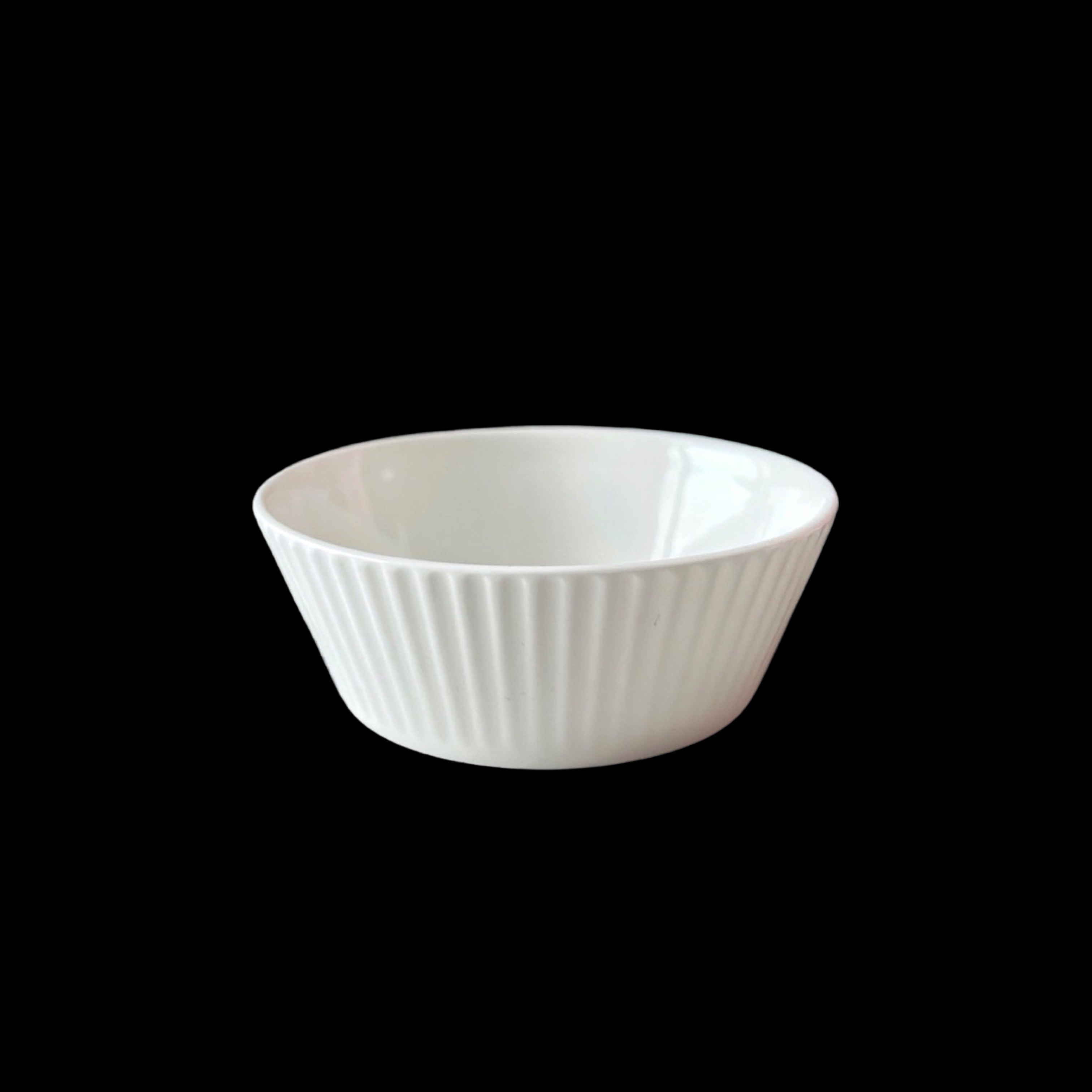 V637-TAB35960-202508260620-00 bulk 24 White Fine Bone China Embossed Sauce Dish 9x4cm - Image 1