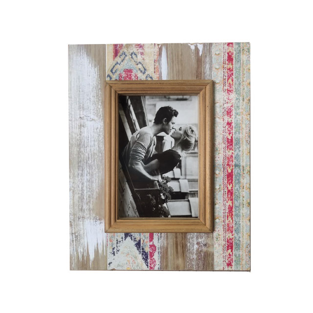 V637-WF-AHF200420-202508260430-00 Rustic Single Photo Frame 28cm - Image 1