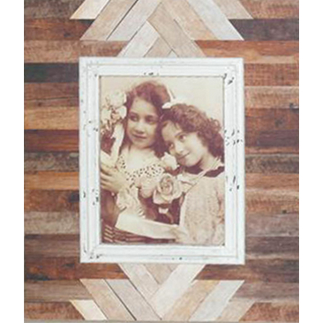 V637-WF-WOO-1045-202508260652-00 Rustic Single Photo Frame 31cm - Image 1