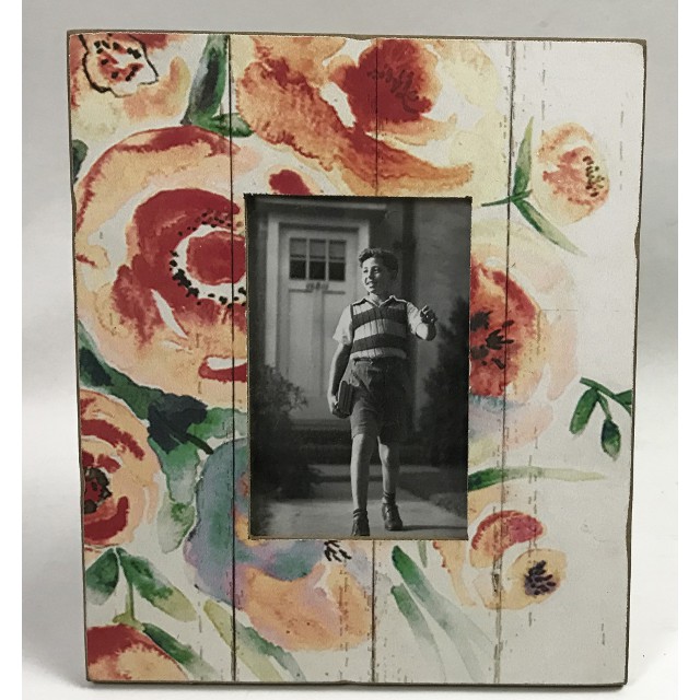 V637-WF-WOO-1057-202508260655-00 Rustic Single Photo Frame 26cm - Image 1