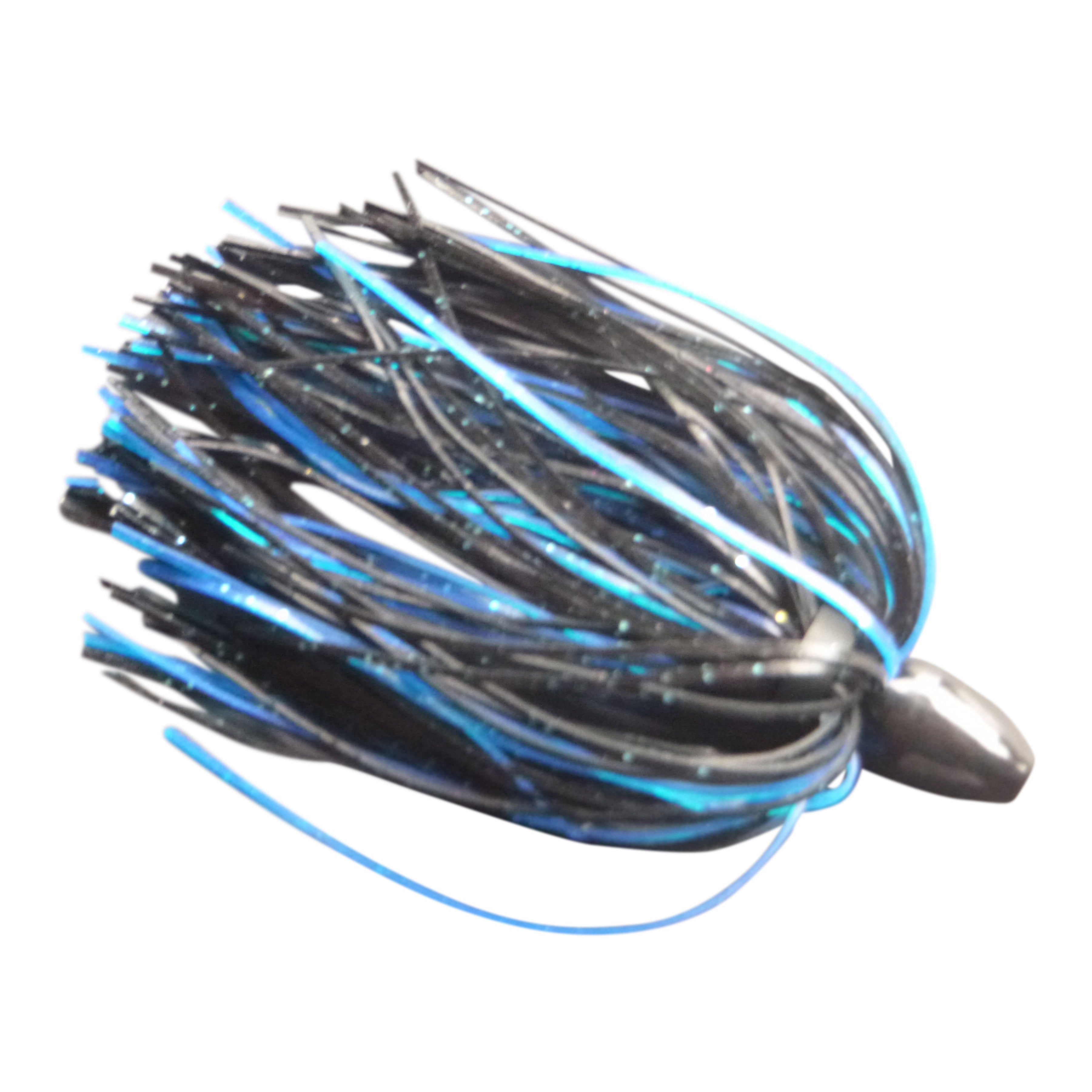 V658-93MC000020680-202507311431-00 Vike 11/4 oz Skirted Microjig in Black Blue - Image 1