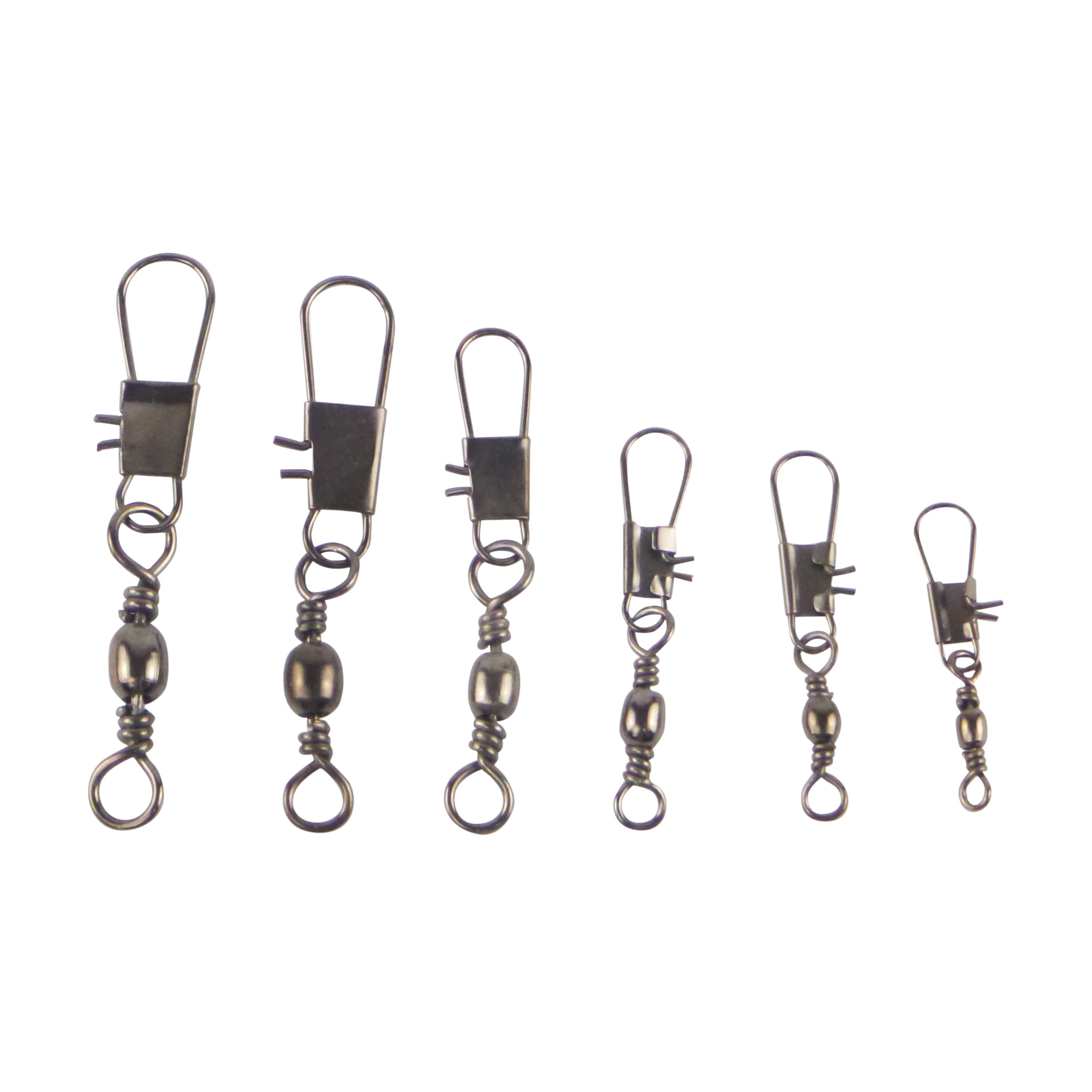 V658-93MC000040060-202507311441-00 Swimerz Barrel Swivel w Interlock Snap, Size 6, 20 pack - Image 1