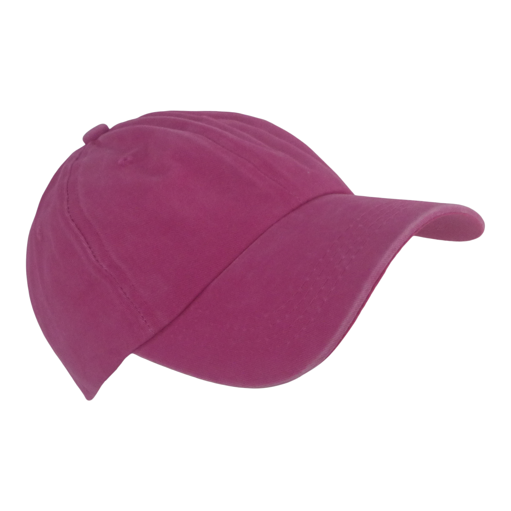 V658-93MC000310454-202507311145-00 BSTC 6-Panel Baseball Cap, Distressed Cotton, Hot Pink - Image 1