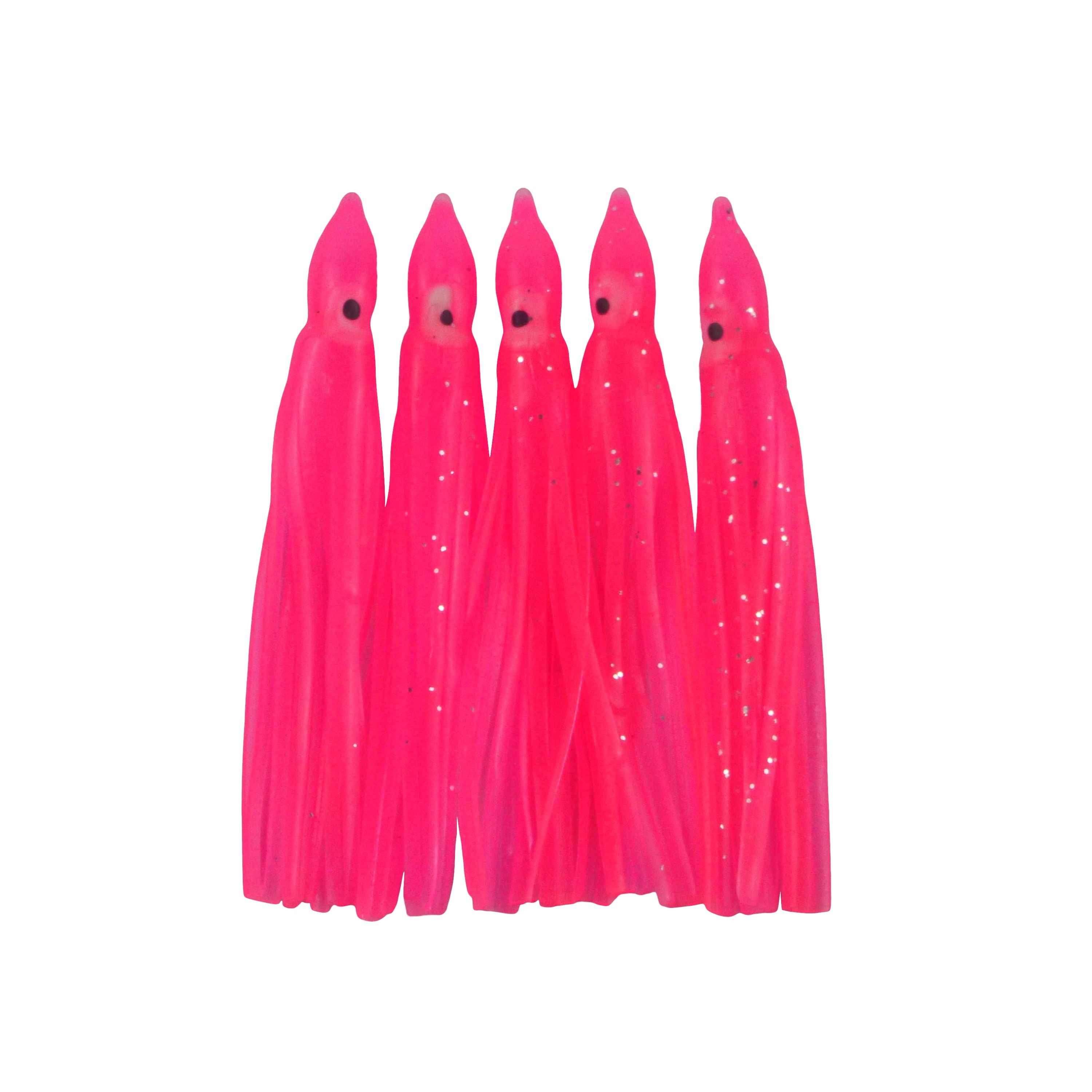 V658-93MC000437005-202507311246-00 Swimerz Octopus Skirts 100mm Hot Pink, 5 pack - Image 1