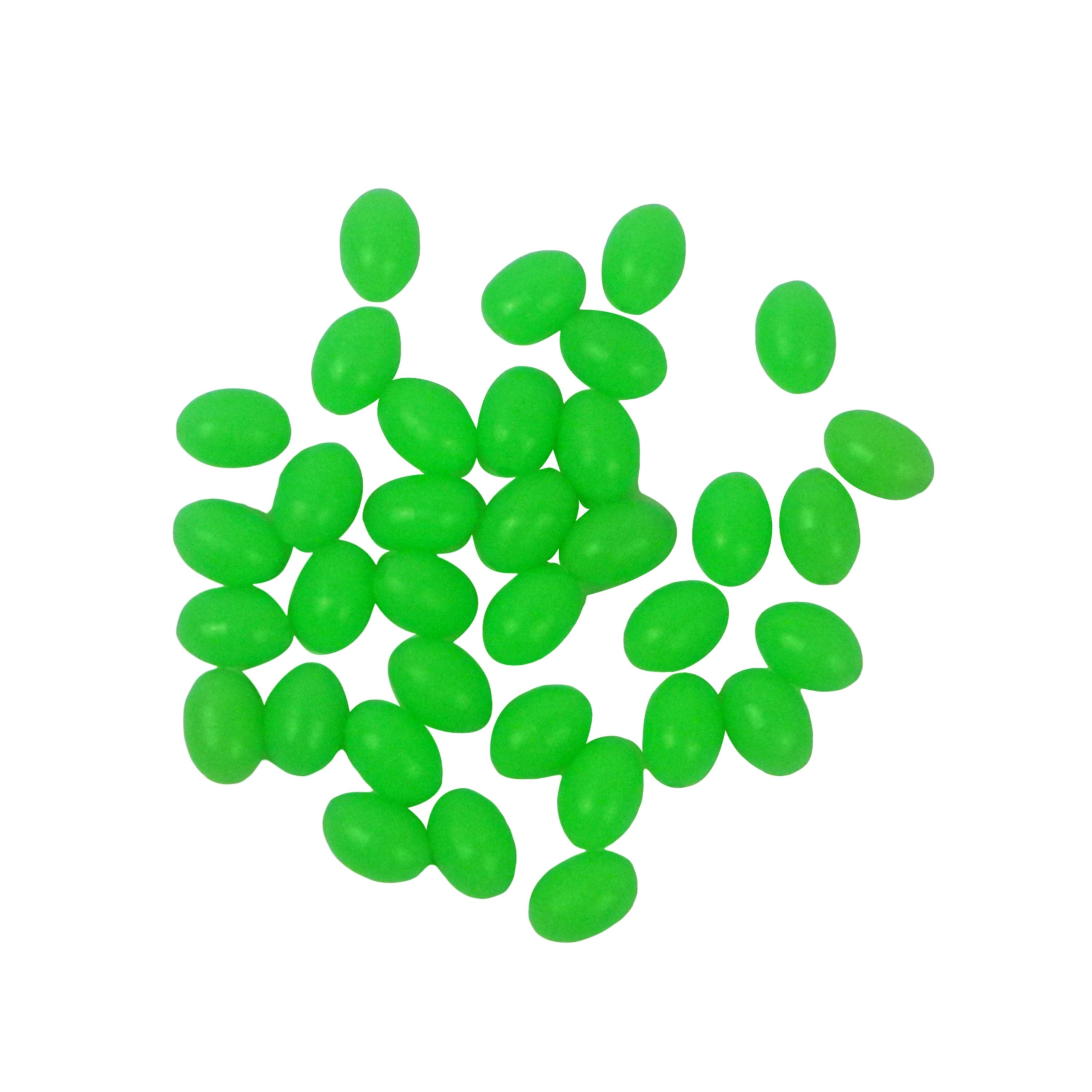 V658-93MC000490365-202507311441-00 Swimerz Beads, 10mmWx15mmL, Lumo Green Egg, 50 pack - Image 1