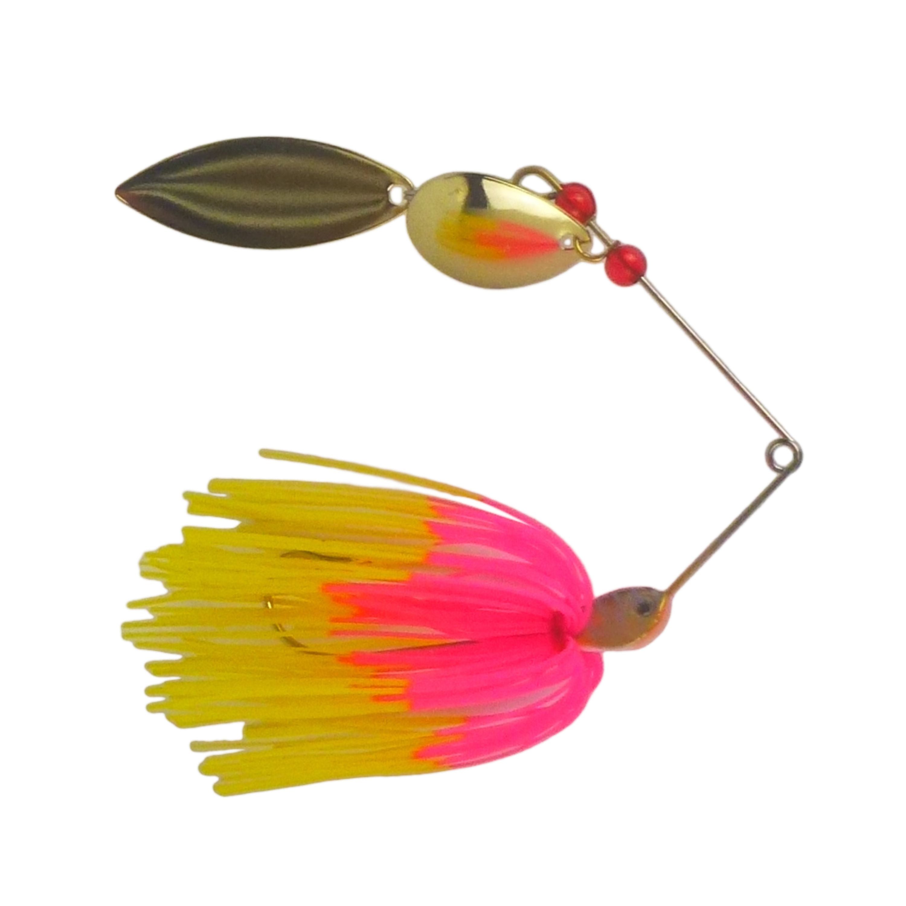 V658-93MC002200000-202507311026-00 Dekoi 15gm LS17 Closed Eye Spinnerbait, Pink Yellow, Qty 2 - Image 1