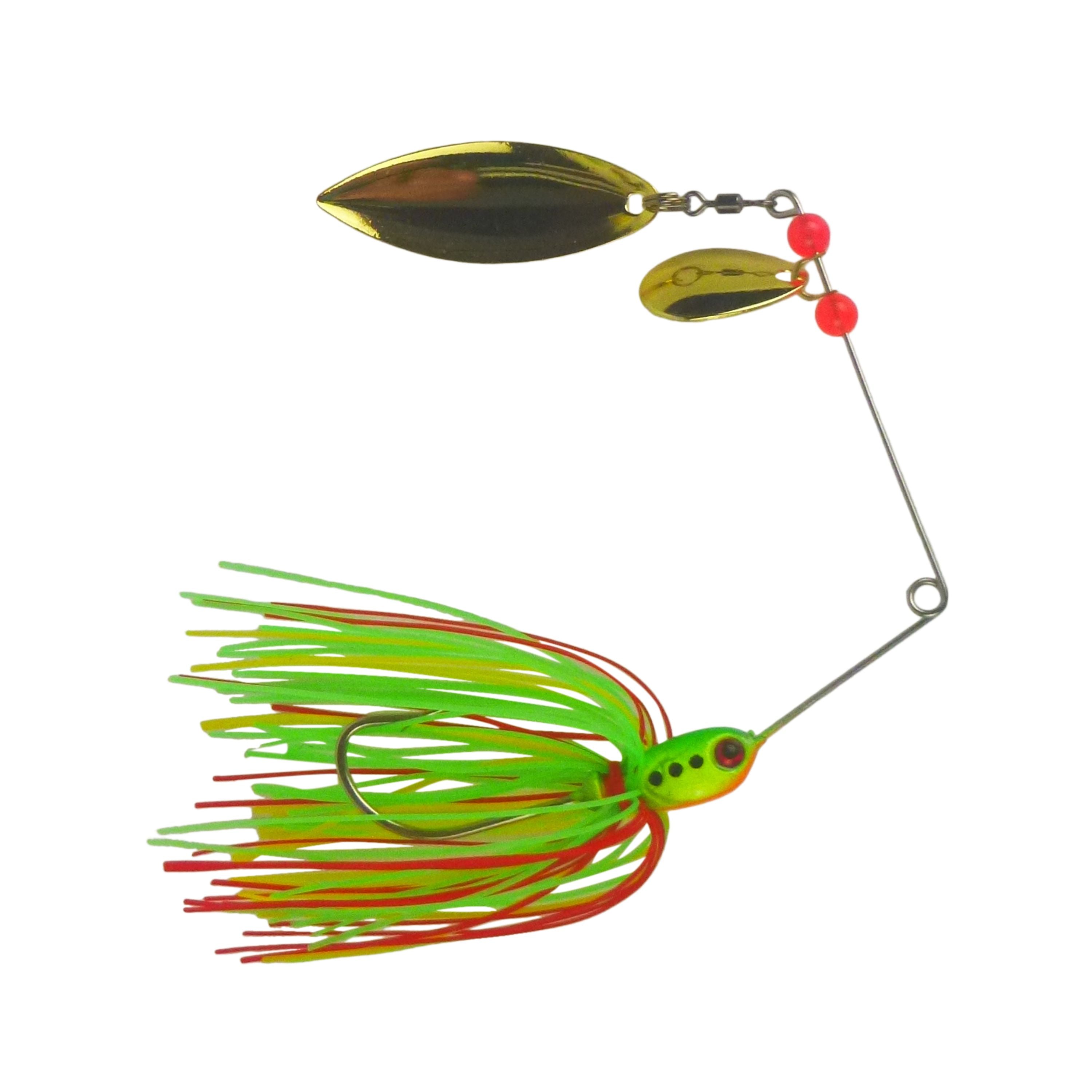 V658-93MC002200034-202507311030-00 Dekoi 17gm LS21 Closed Eye Spinnerbait, Lemon Lime, Qty 2 - Image 1