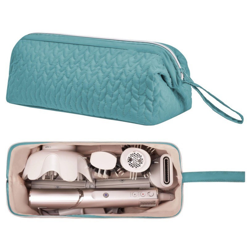 V888-ELOSUNG33747-202508111446-00 Green Hair Styler Travel Case - Protective Storage Organizer Bag for Dryer, Curling Iron & Accessories - Image 1