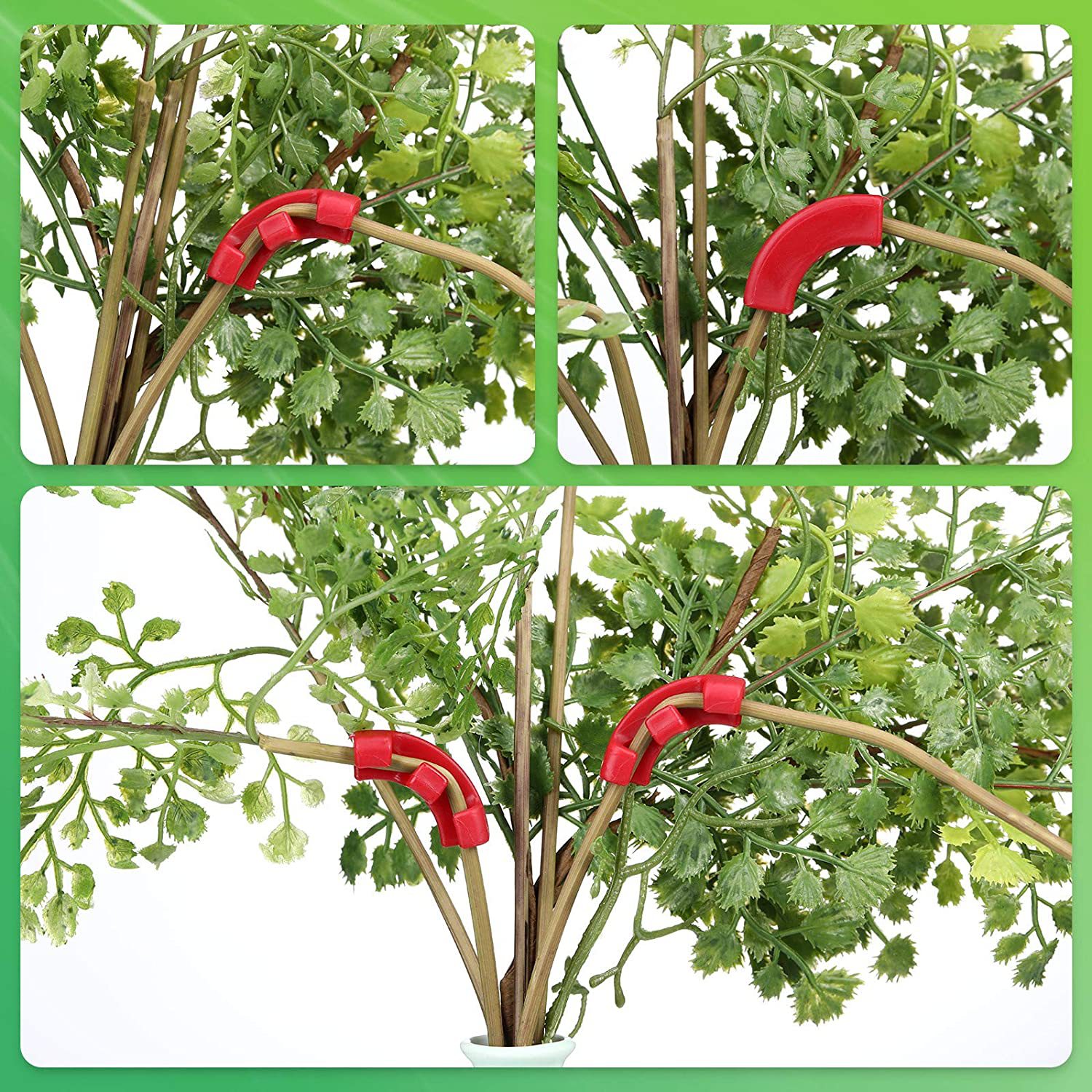 V888-ELOSUNG33945-202509220945-00 60PCS Red 90-Degree Plant Bender Clips for Low-Stress Training (LST) - Reusable Stem & Branch Trainer for Increased Yields - Image 1