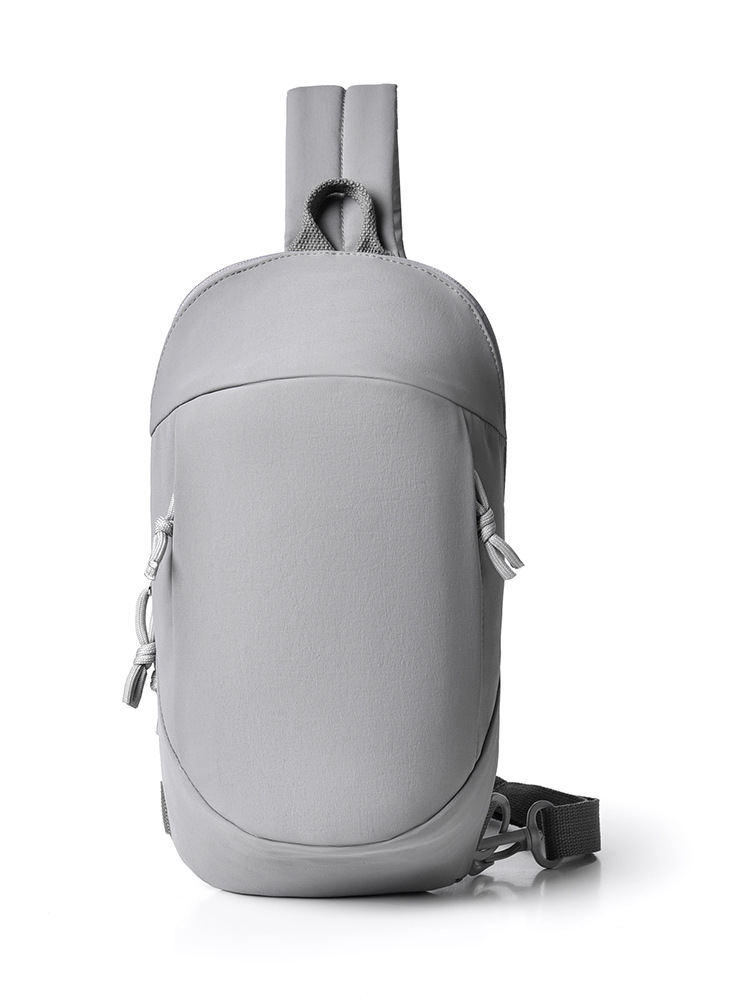 V888-ELOSUNG33958-202509221017-00 Grey Minimalist Anti-Theft Sling Bag for Men & Women - Water-Resistant Crossbody Chest Pack, Fits 9.7-inch Tablet - Image 1