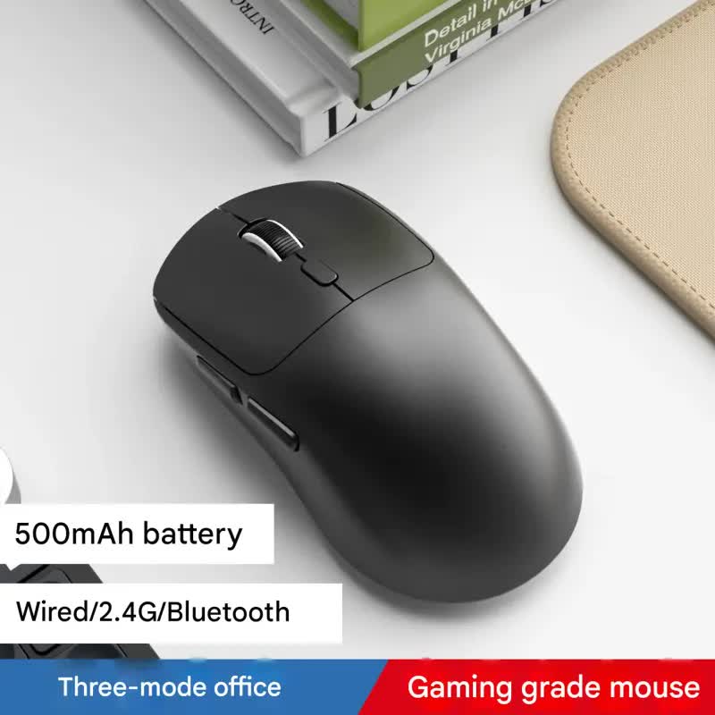 V888-ELOSUNG35731-202507211310-00 75g Ultra-Lightweight Tri-Mode Wireless Gaming Mouse - 1000Hz Polling Rate, 120-Hour Battery(black) - Image 1
