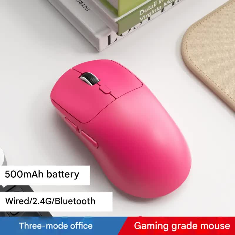 V888-ELOSUNG35734-202507211311-00 75g Ultra-Lightweight Tri-Mode Wireless Gaming Mouse - 1000Hz Polling Rate, 120-Hour Battery(pink) - Image 1