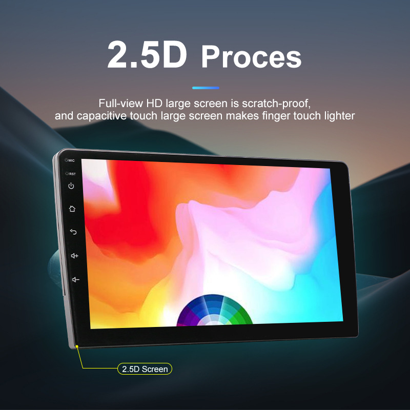 V888-ELOSUNG35851-202508111510-00 Universal 9-Inch Android Car Stereo GPS Navigator - QLED HD Touchscreen, 2GB RAM 32GB ROM, WiFi, Bluetooth 5.4, CarPlay & Mirror Link(black 9 inches) - Image 1