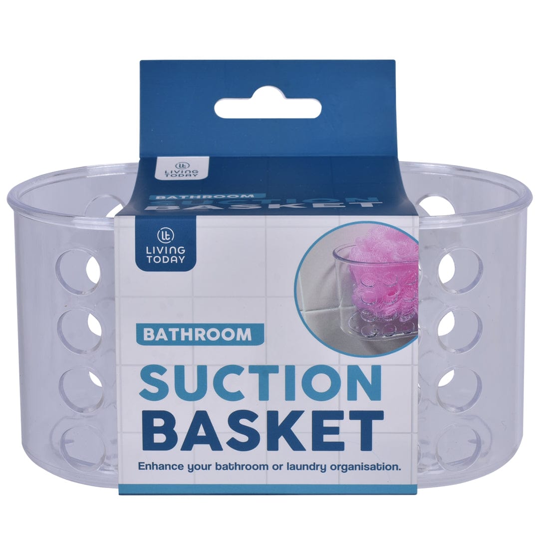 V915-HO0338-202509250855-00 Small Shower Basket Soap Holder Kitchen Organizer with Suction Cups - Image 1