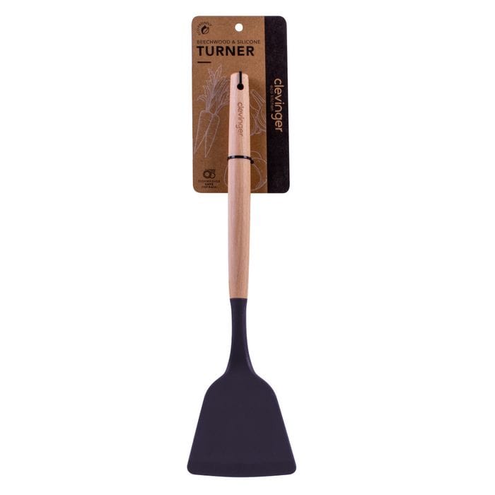 V915-KU0260-202509250910-00 Beechwood & silicone turner charcoal - Image 1