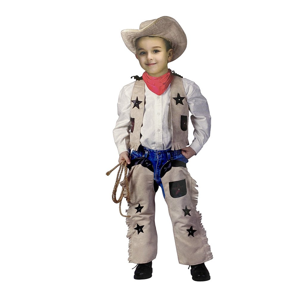 V922-AWD-B0711-COSCOWB2-202508251150-00 Kids Cowboy Costume - Height 130-150cm - Image 1