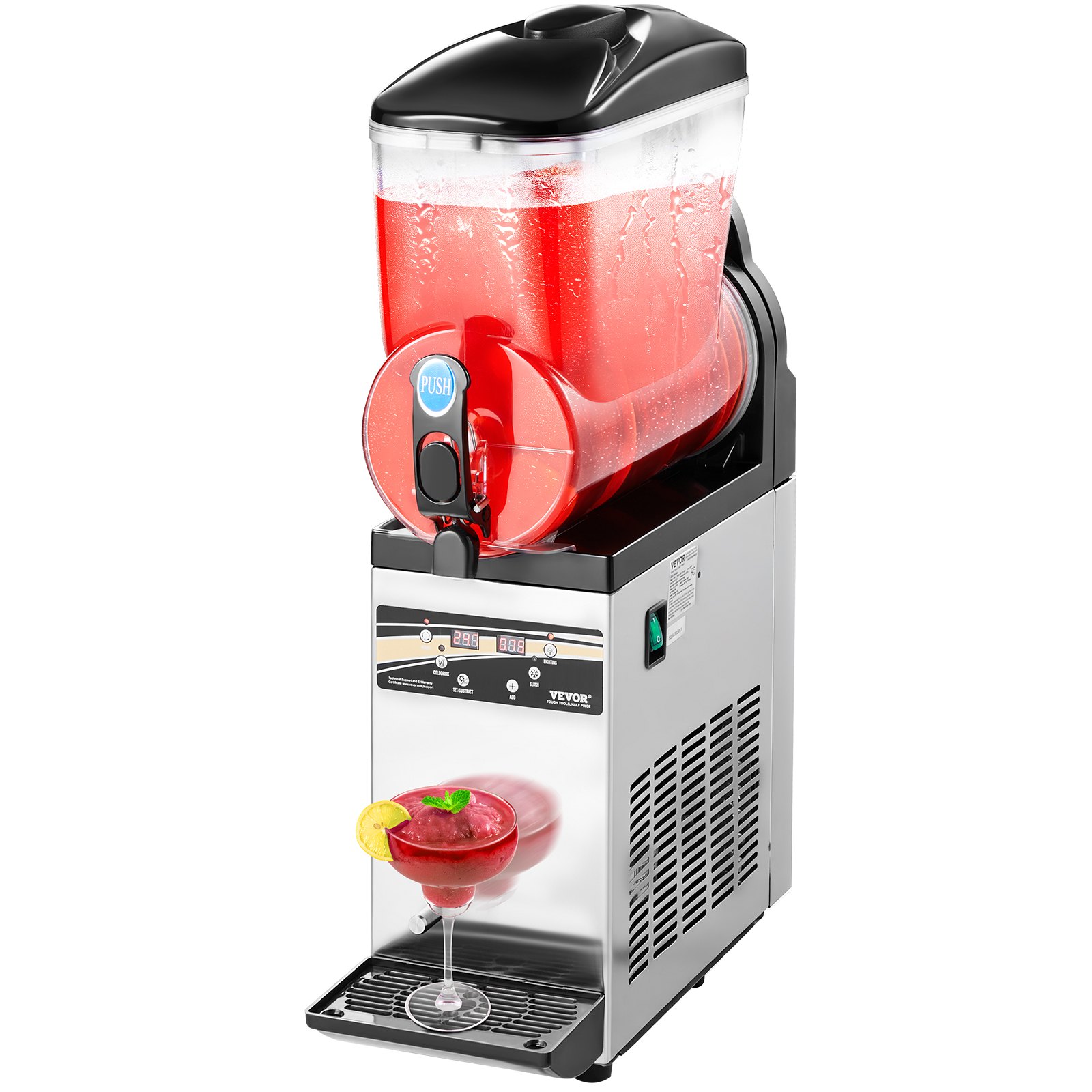 V952-CGXXRJX115LDWAYUYV3-202508011535-00 VEVOR Commercial Slushy Machine 15L Margarita Smoothie Frozen Drink Maker - Image 1