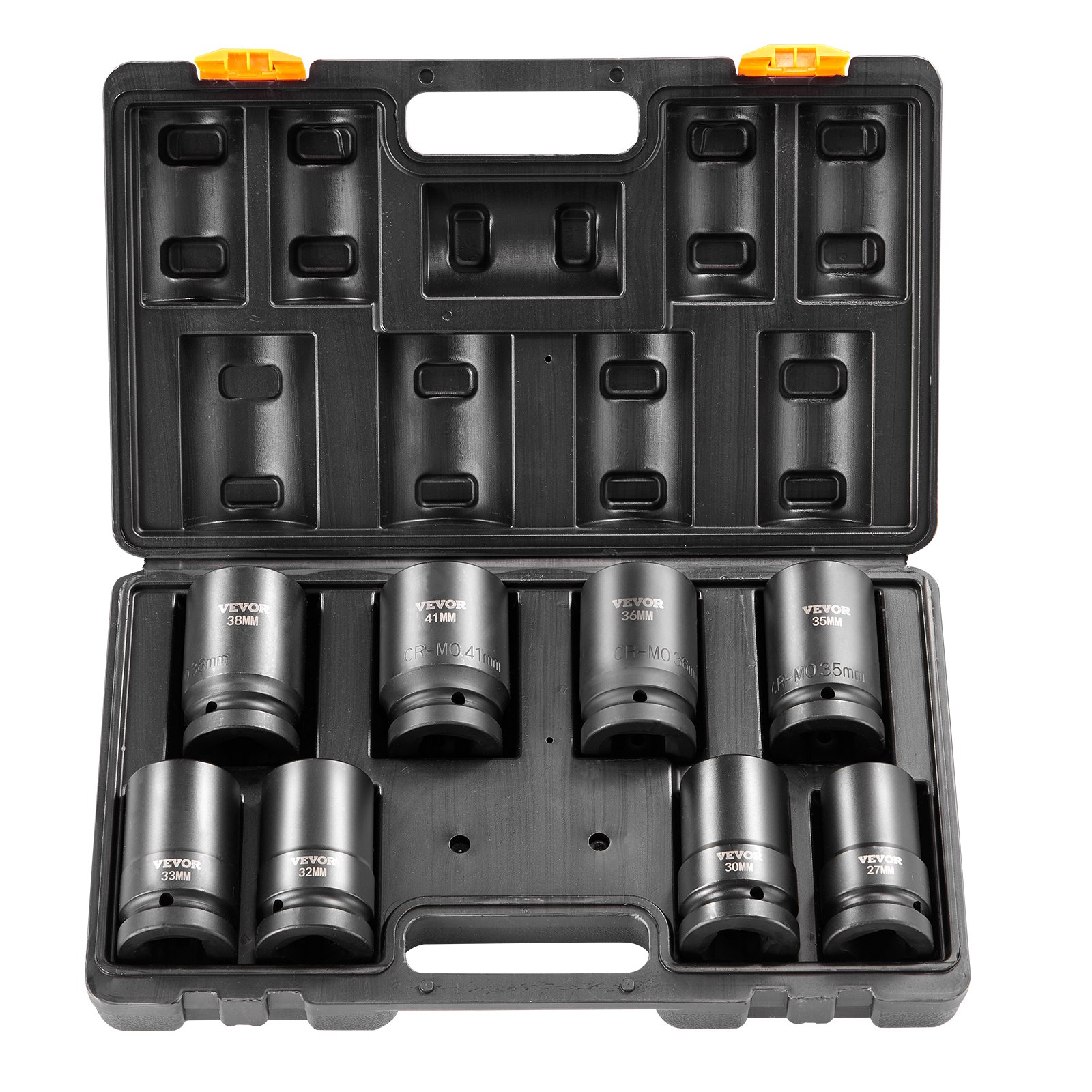 V952-CJTTZJ1CRMO8V7TC1V0-202508011656-00 VEVOR Impact Sockets Set 8pcs 6-Point 1" Drive Bit Ratchet Tool Kit Case - Image 1