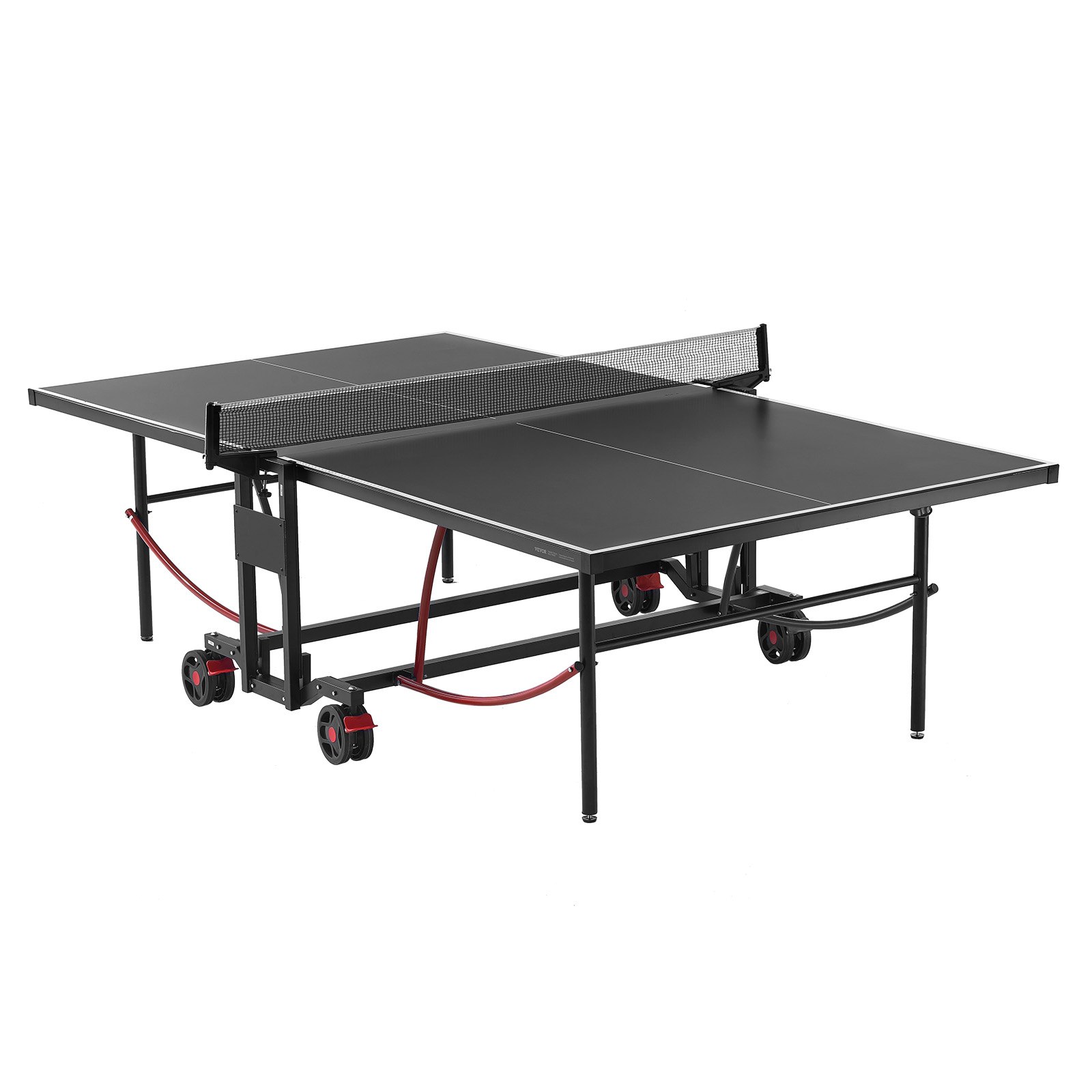 V952-DZDTZDPPQZ6MQ32J9V0-202508011307-00 VEVOR Ping Pong Table Foldable Table Tennis Game Table Indoor Outdoor with Net - Image 1