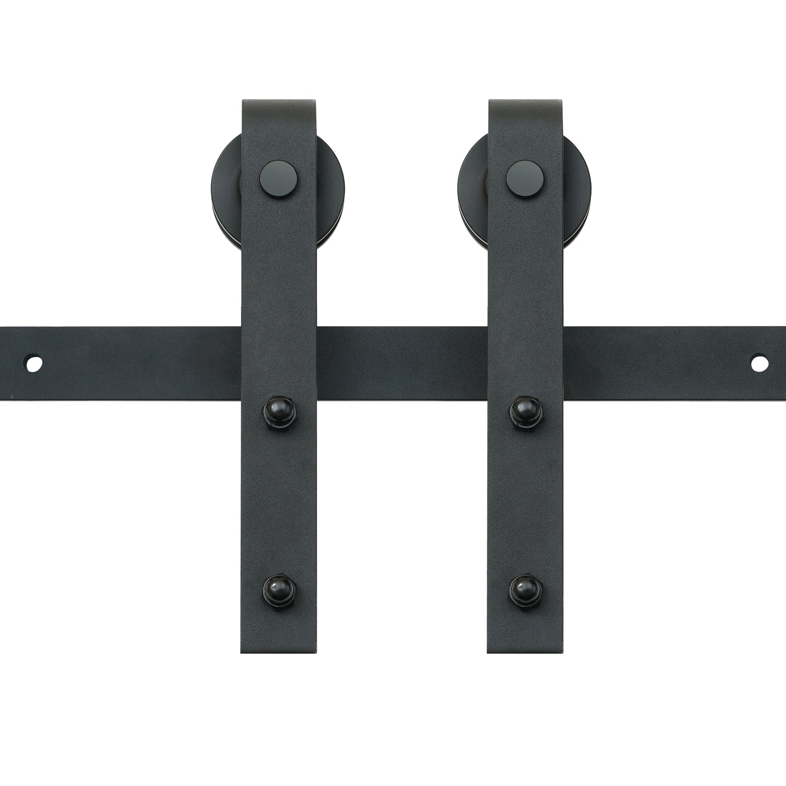 V952-GCYMWJTJHS8FCZEIRV0-202508011821-00 VEVOR 8FT Sliding Barn Door Hardware Closet Track Kit for Single Door J Hanger - Image 1