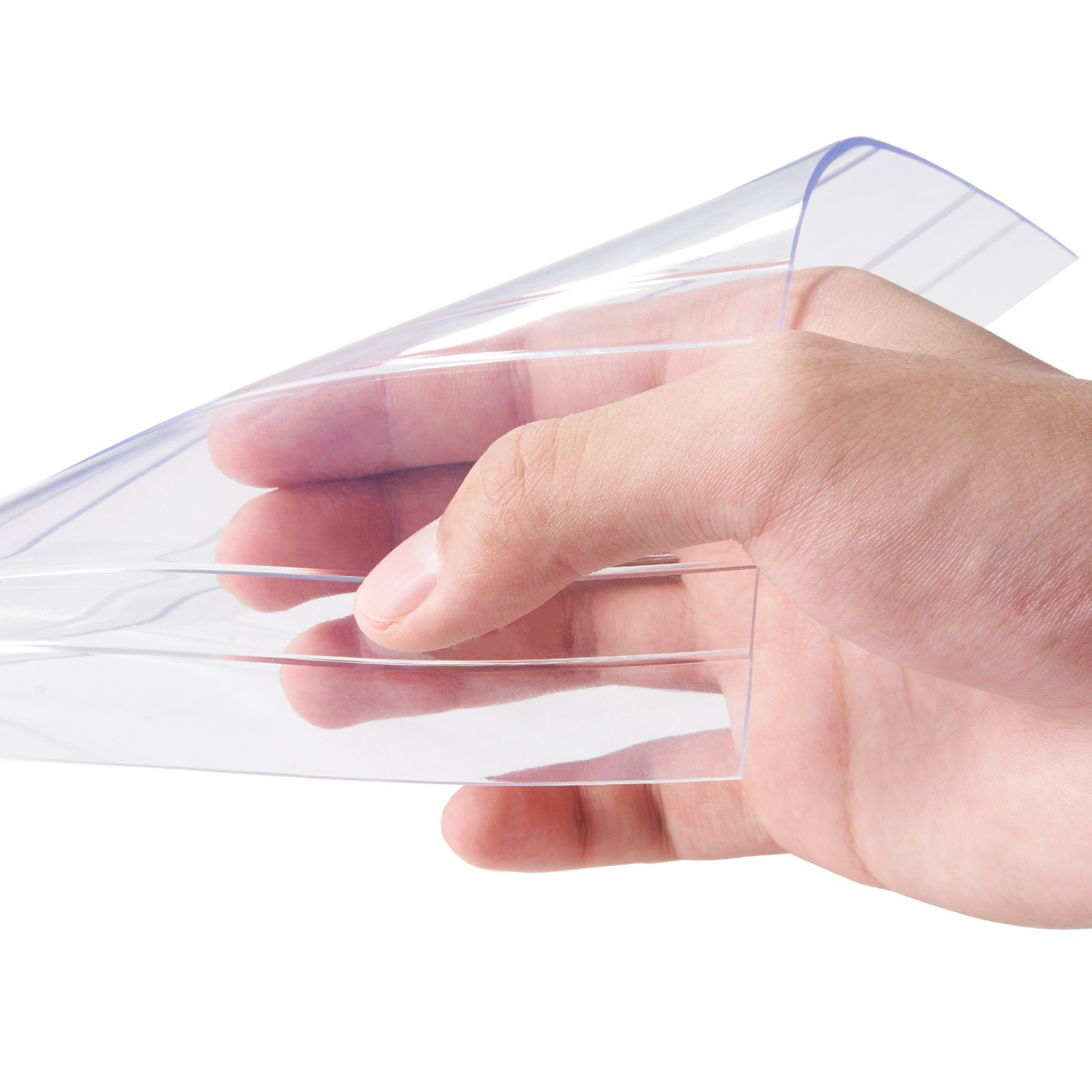 V952-JZMLJZDLWWJCM7HTCV0-202507141438-00 VEVOR Strip Curtain, 3048 cm L x 30.5 cm W x 3 mm Thickness, Clear Ribbed PVC Curtain Strip Door Bulk Roll, Plastic Door Strips for Doorway of Supermarket, Garage, Warehouse, Barn, Pet Animal House - Image 1