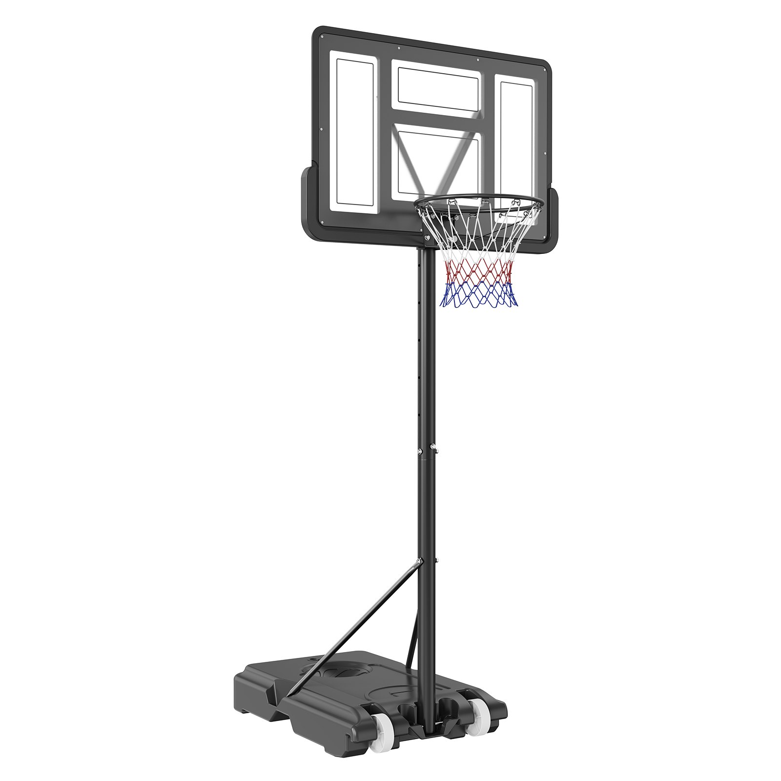 V952-LQK44CKWDJ00OBGUSV0-202507141418-00 VEVOR Basketball Hoop, 4-10 ft Adjustable Height Portable Backboard System, 44 inch Basketball Hoop & Goal, Kids & Adults Basketball Set with Wheels, Stand, and Fillable Base, for Outdoor/Indoor - Image 1