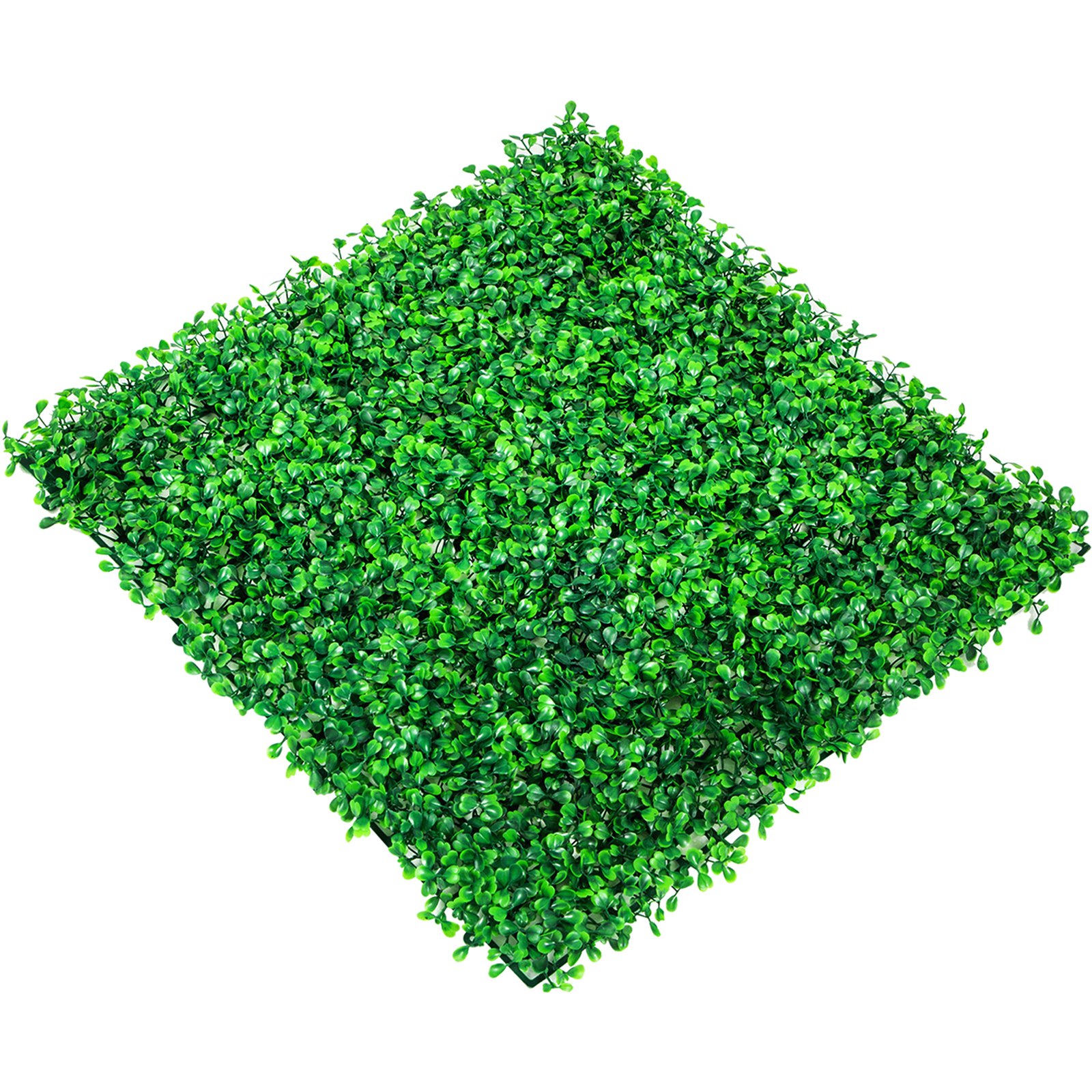 V952-PJSRZZWQ12PCFZ3DLV0-202507141221-00 VEVOR 12PCS 10x10 inch Artificial Boxwood Panels, Boxwood Hedge Wall Mat,Artificial Grass Backdrop Wall, Privacy Hedge Screen UV Protected for Outdoor Indoor Garden Fence Backyard - Image 1