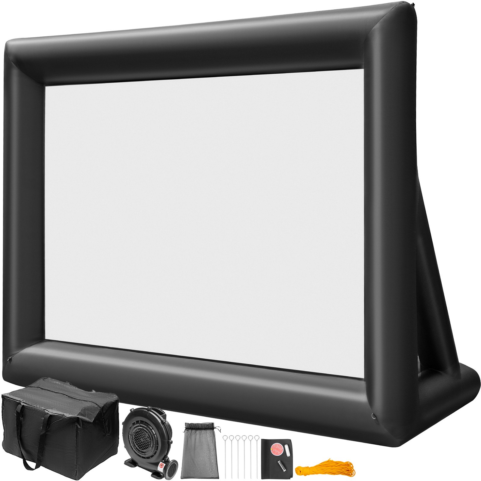 V952-QTYPM20FT220VE5DBV3-202508011630-00 VEVOR 6x4m Inflatable Projector Screen Movie Screen Outdoor Theater w/Blower - Image 1