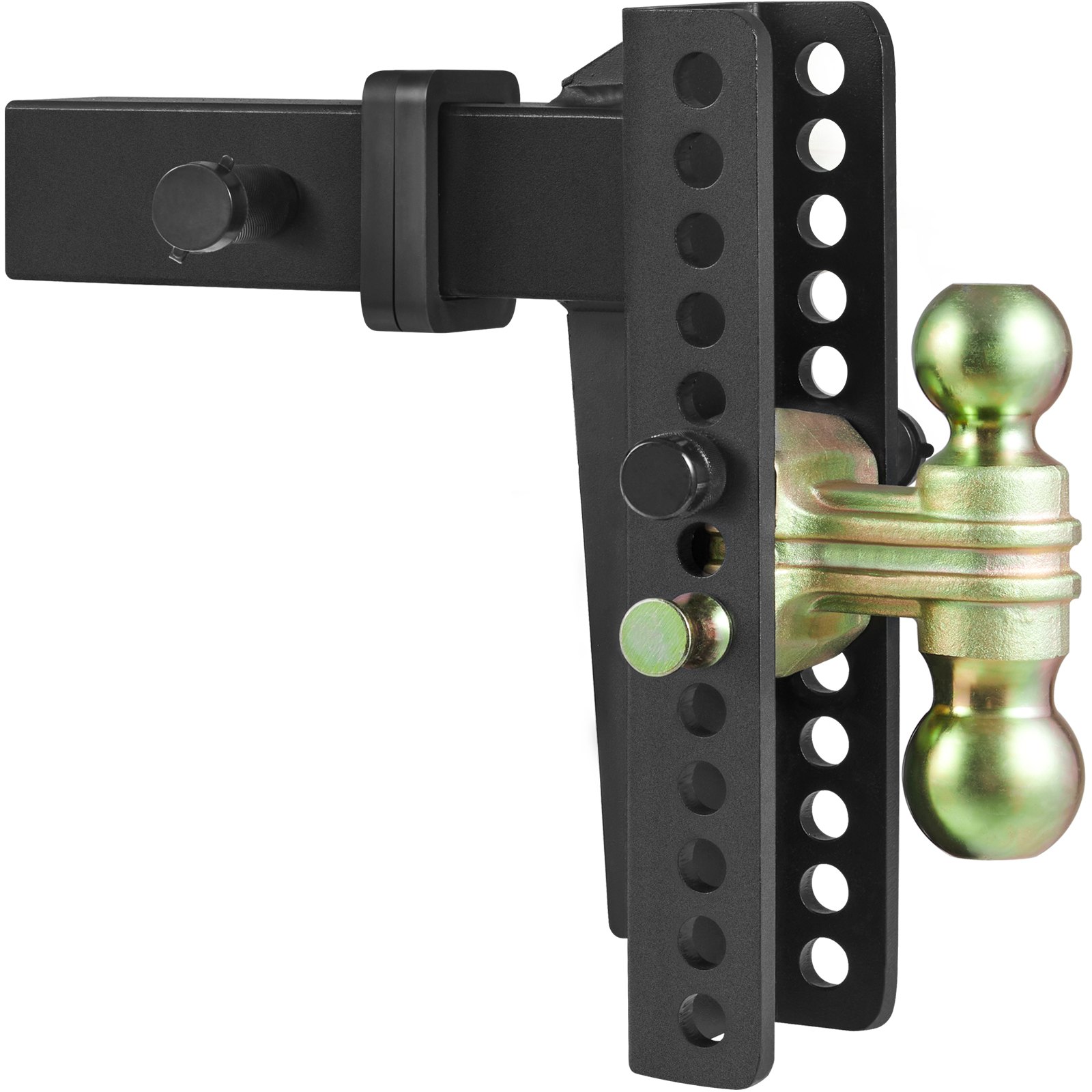 V952-SQTQJTCB2522KIQK5V0-202507141316-00 VEVOR Adjustable Trailer Hitch, 25 cm Drop & 21.59 cm Rise Hitch Ball Mount with 6.35 cm Receiver Solid Tube, 6577 kgs GTW, 5.08 cm & 5.08-0.79 cm 45# Steel Tow Balls with Key Lock for Truck Towing - Image 1