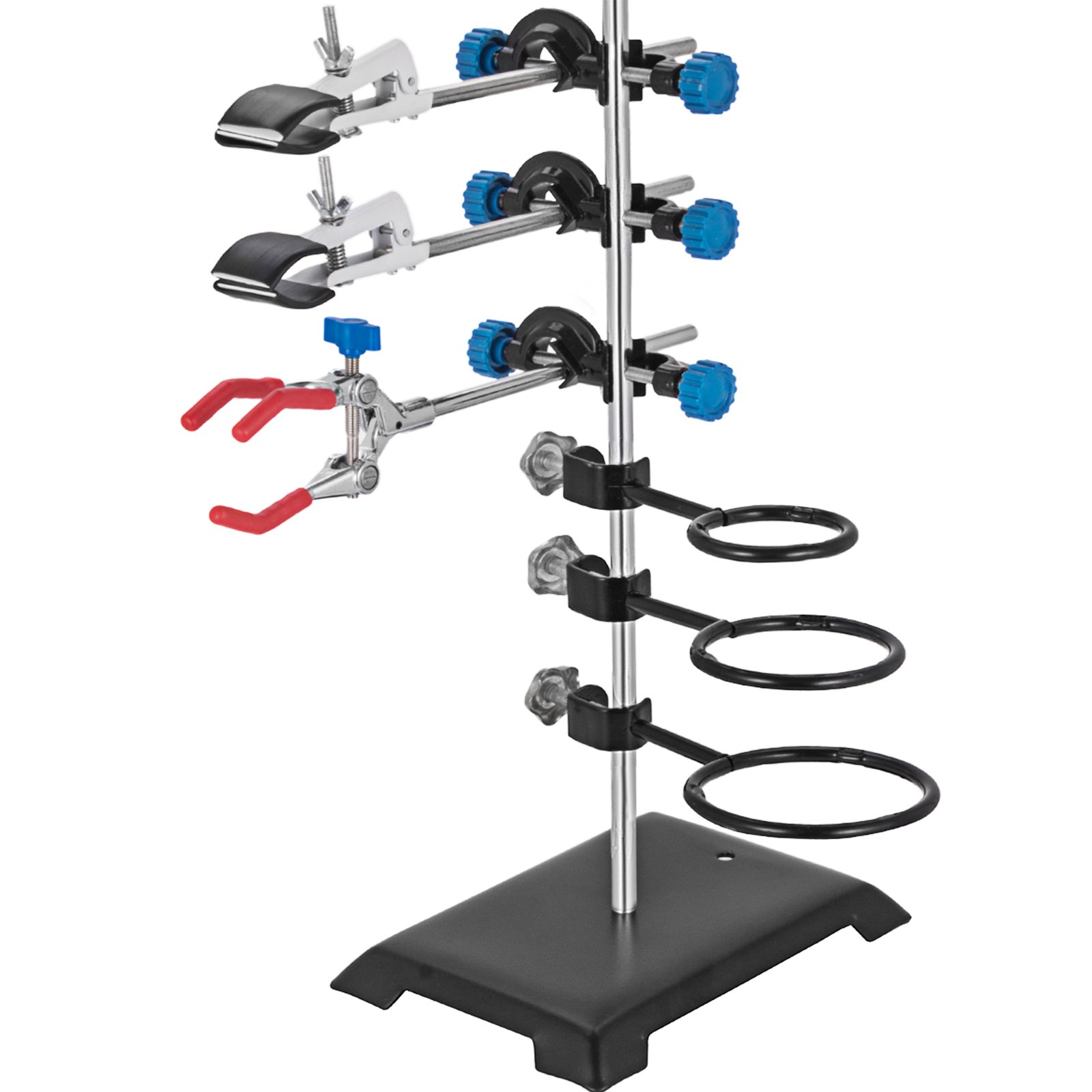 V952-SYZLSB6JTSYSZJ001V0-202507141317-00 VEVOR Laboratory Grade Metalware Set - Support Stand Premium Iron Material Laboratory Stand Support Lab Clamp Flask Clamp Condenser Stand 60cm - Image 1