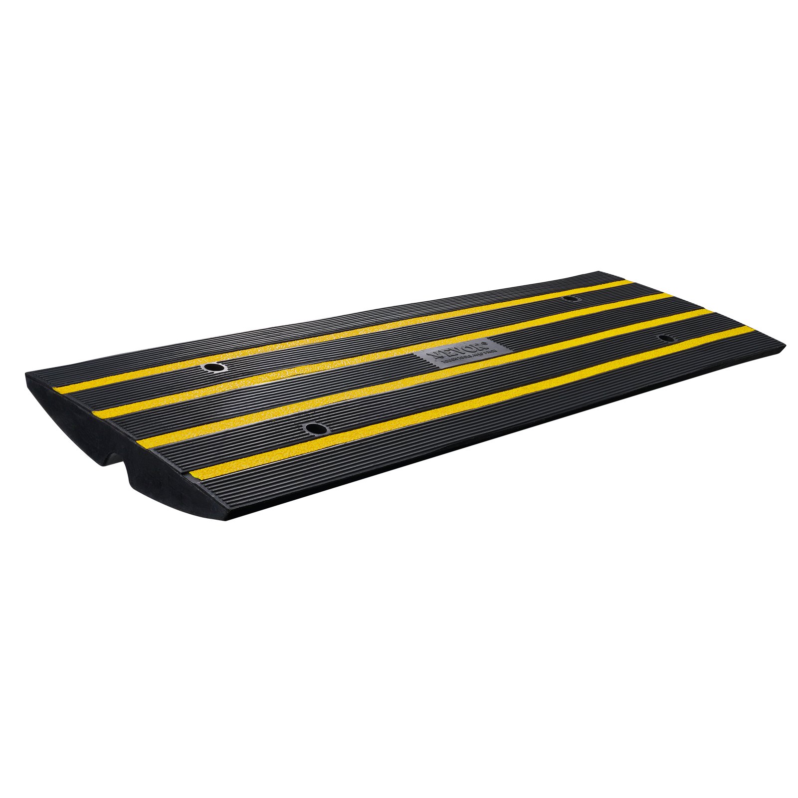 V952-ZXDBLYPDGB148U6S1V0-202508011454-00 VEVOR Curb Ramp, 6.5 cm Rise Rubber Driveway Ramps, Heavy Duty 15 tons Weight Capacity Threshold Ramp, Curbside Bridge Ramps for Loading Dock Garage Sidewalk, Expandable Full Ramp Set - Image 1