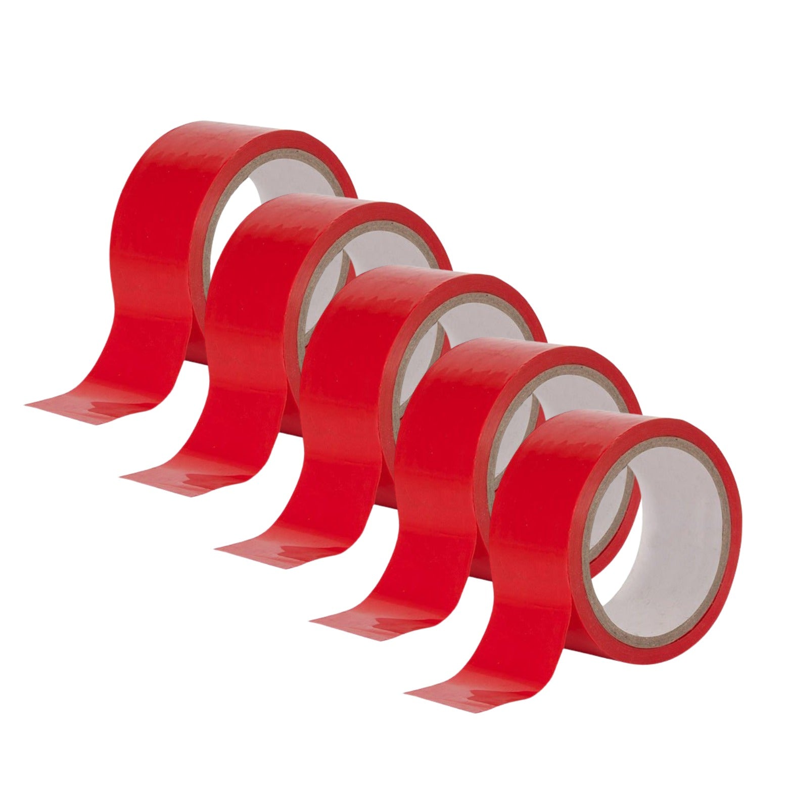 V959-DFMT0003-202507050325-00 Floor Marking Tape - Red (Pack of 5) - Image 1