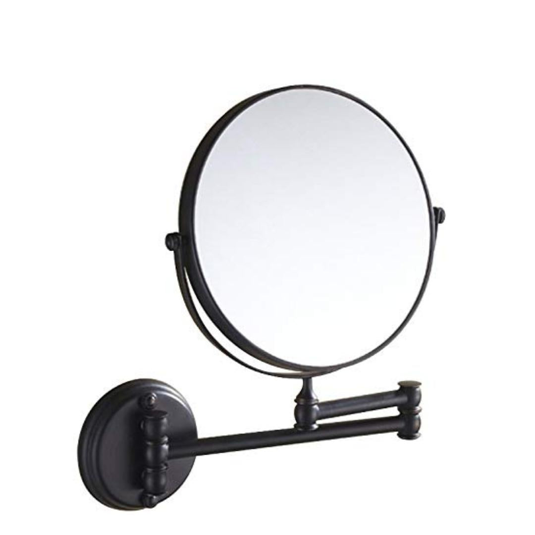 V959-DMMR0031-202507050320-00 5X & 1X Wall Mount Magnifying Mirror – Matte Black - Image 1