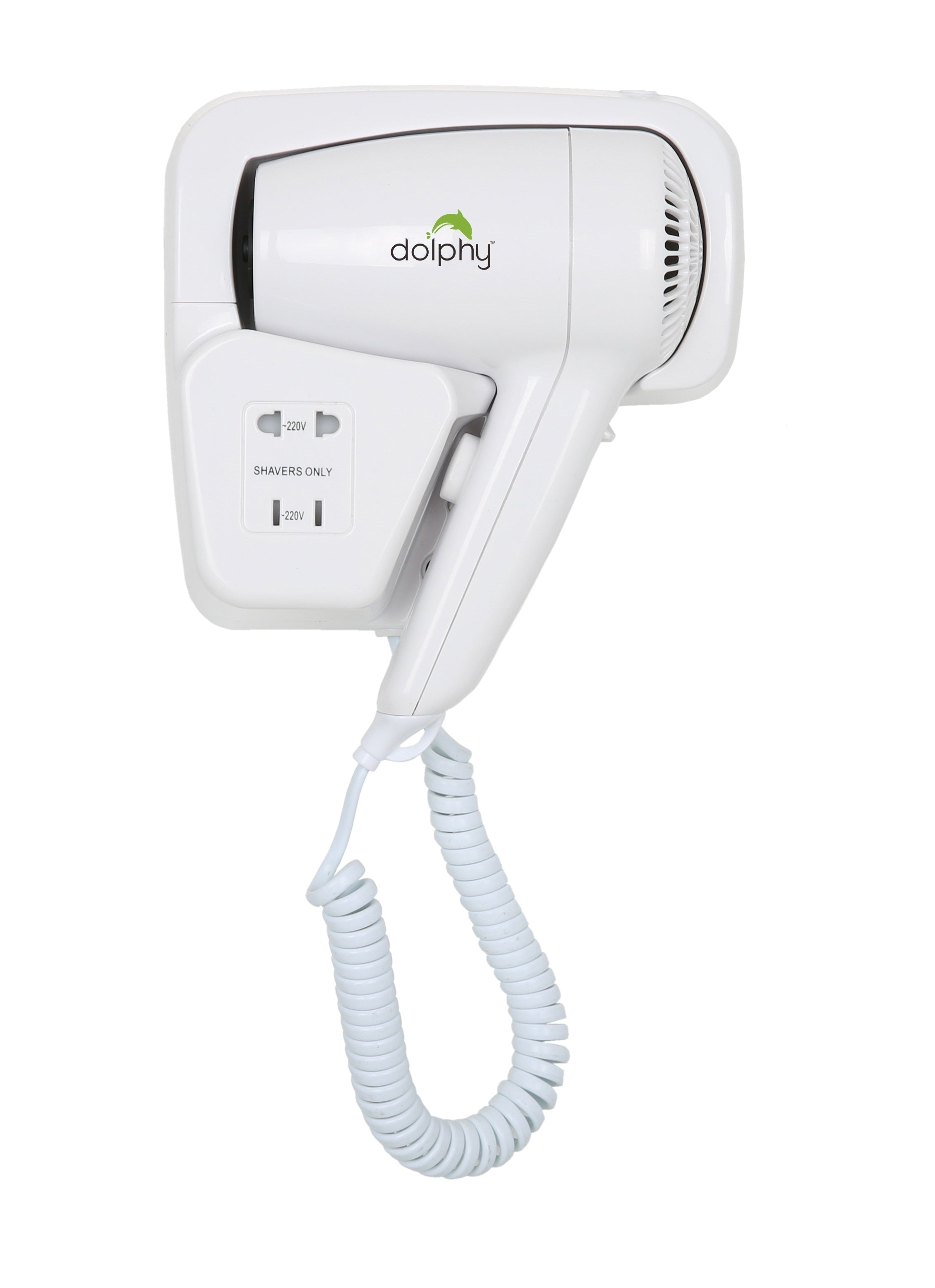 V959-DPHD0001-202507030920-00 Wall Mount Hair Dryer 1200W - White - Image 1